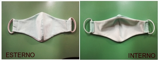 Maschera di protezione in microfibra, made in Italy